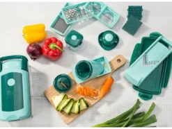 Nicer Dicer »Fusion Smart«, 16-teilig, 1,25 l Auffangbehälter, Klingen aus Edelstahl