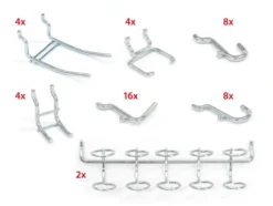 ProLine Lochwand-Set 49 tlg., B 183 X T 1,3 X H 61cm