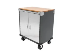 ProLine Rollwagen mit 4 Schubladen oder 2 Türen, B 71 X T 46 X H 89cm, FSC 100%, Buche