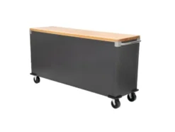 ProLine Werkbank mit Rollen, L 195 X B 51 X H 95 cm, 320kg Belastung, FSC 100%, Buche