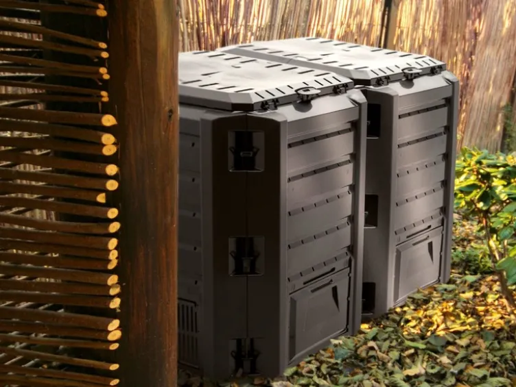 Prosperplast Doppel-Komposter »Module Compogreen«, 800 L, mit Entnahmeklappe