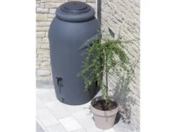 Prosperplast Regentonne »Aquacan Baby«, Amphore, 210 Liter, mit Pflanzschale, Kunststoff