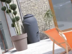 Prosperplast Regentonne »Aquacan Baby«, Amphore, 210 Liter, mit Pflanzschale, Kunststoff