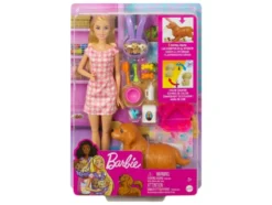 Puppenset »Hund und Welpen / Haarspiel«