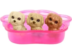 Puppenset »Hund und Welpen / Haarspiel«