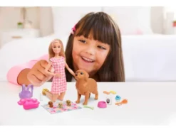 Puppenset »Hund und Welpen / Haarspiel«