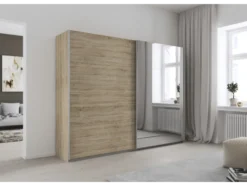 Quadra Schwebetürenschrank mit Spiegelelementen