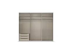 Quadra Schwebetürenschrank mit Spiegelelementen
