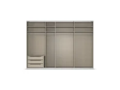 Quadra Schwebetürenschrank mit Spiegelelementen