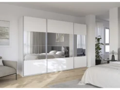 Quadra Schwebetürenschrank mit Spiegelelementen