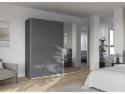 Quadra Schwebetürenschrank mit Spiegelelementen