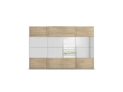 Quadra Schwebetürenschrank mit Spiegelelementen