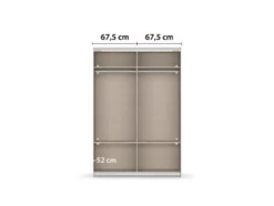 Quadra Schwebetürenschrank mit Spiegelelementen