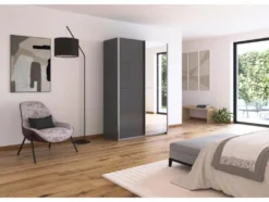 Quadra Schwebetürenschrank mit Spiegelelementen