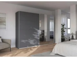Quadra Schwebetürenschrank mit Spiegelelementen