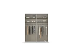 Quadra Schwebetürenschrank mit Spiegelelementen