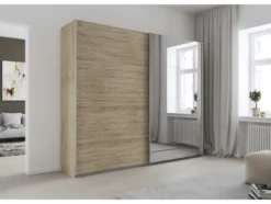 Quadra Schwebetürenschrank mit Spiegelelementen