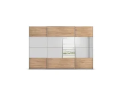 Quadra Schwebetürenschrank mit Spiegelelementen