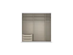 Quadra Schwebetürenschrank mit Spiegelelementen