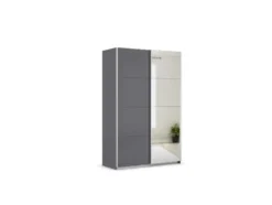 Quadra Schwebetürenschrank mit Spiegelelementen