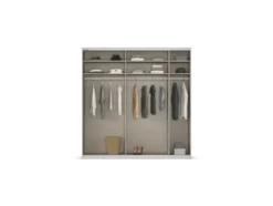Quadra Schwebetürenschrank mit Spiegelelementen