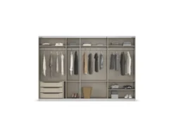 Quadra Schwebetürenschrank mit Spiegelelementen
