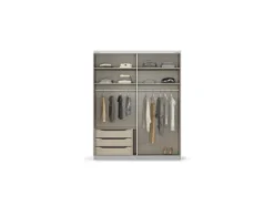 Quadra Schwebetürenschrank mit Spiegelelementen