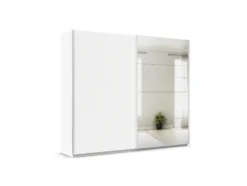 Quadra Schwebetürenschrank mit Spiegelelementen