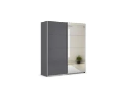 Quadra Schwebetürenschrank mit Spiegelelementen
