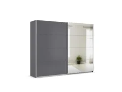 Quadra Schwebetürenschrank mit Spiegelelementen