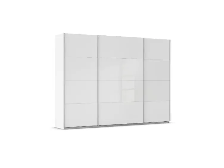 Quadra Schwebetürenschrank mit Glaselementen