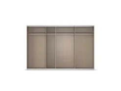 Quadra Schwebetürenschrank mit Glaselementen