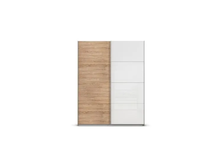 Quadra Schwebetürenschrank mit Glaselementen