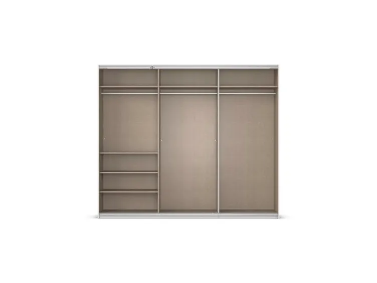 Quadra Schwebetürenschrank mit Glaselementen