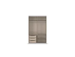 Quadra Schwebetürenschrank mit Glaselementen