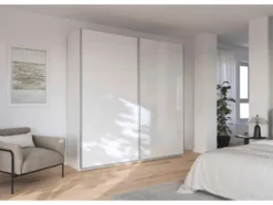 Quadra Schwebetürenschrank mit Glaselementen