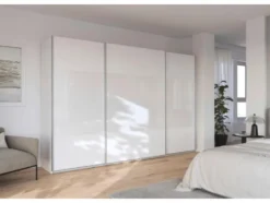 Quadra Schwebetürenschrank mit Glaselementen