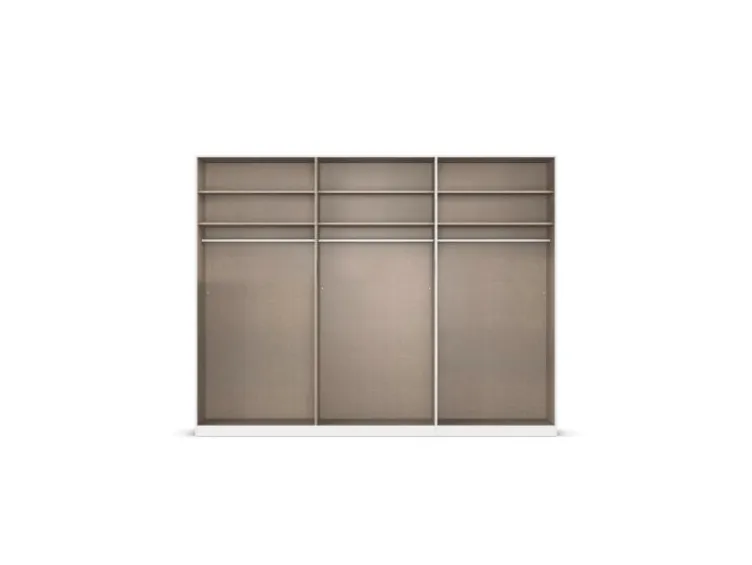 Quadra Schwebetürenschrank mit Glaselementen
