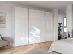 Quadra Schwebetürenschrank mit Glaselementen
