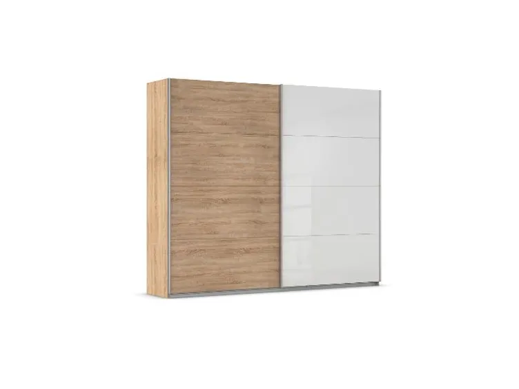 Quadra Schwebetürenschrank mit Glaselementen