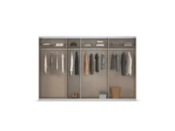 Quadra Schwebetürenschrank mit Glaselementen