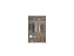 Quadra Schwebetürenschrank mit Glaselementen