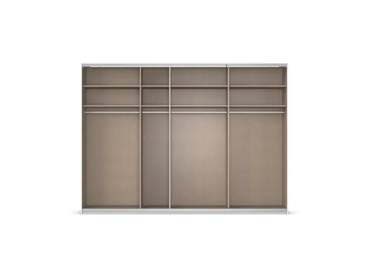 Quadra Schwebetürenschrank mit Glaselementen