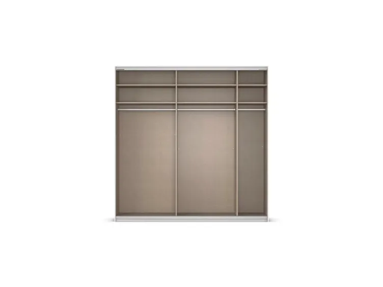 Quadra Schwebetürenschrank mit Glaselementen