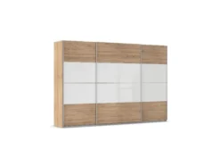 Quadra Schwebetürenschrank mit Glaselementen