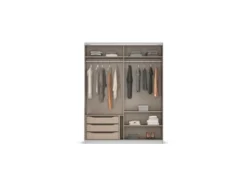 Quadra Schwebetürenschrank mit Glaselementen