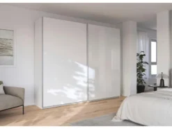 Quadra Schwebetürenschrank mit Glaselementen