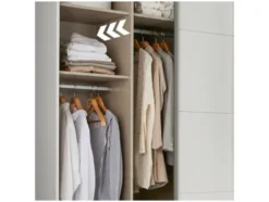 Quadra Schwebetürenschrank mit Glaselementen