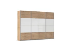 Quadra Schwebetürenschrank mit Glaselementen