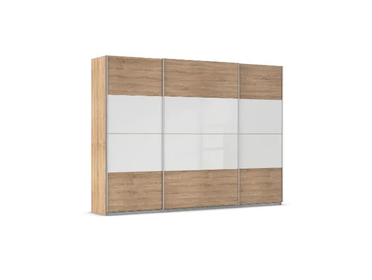 Quadra Schwebetürenschrank mit Glaselementen